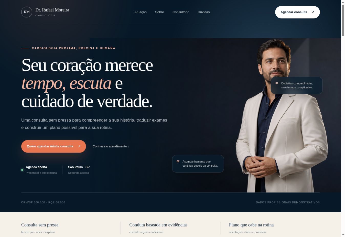 Preview do Dr. Rafael Moreira — Cardiologia em São Paulo