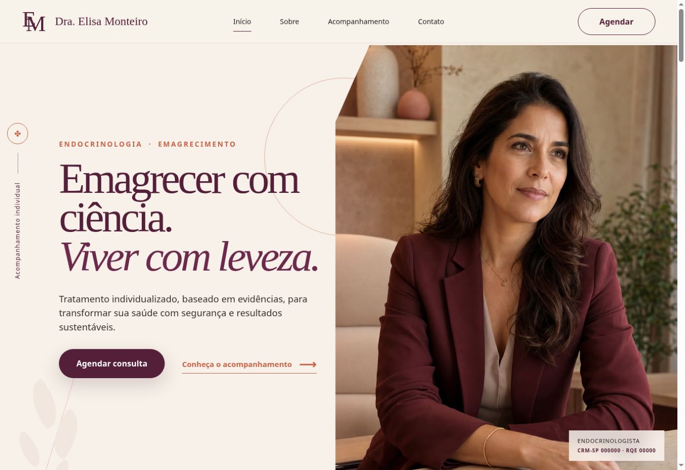 Preview do Dra. Elisa Monteiro — Endocrinologia e Emagrecimento