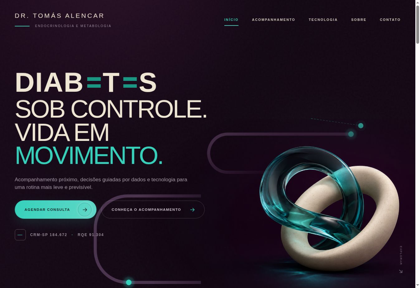 Preview do Dr. Tomás Alencar — Endocrinologia, Diabetes e Tecnologia