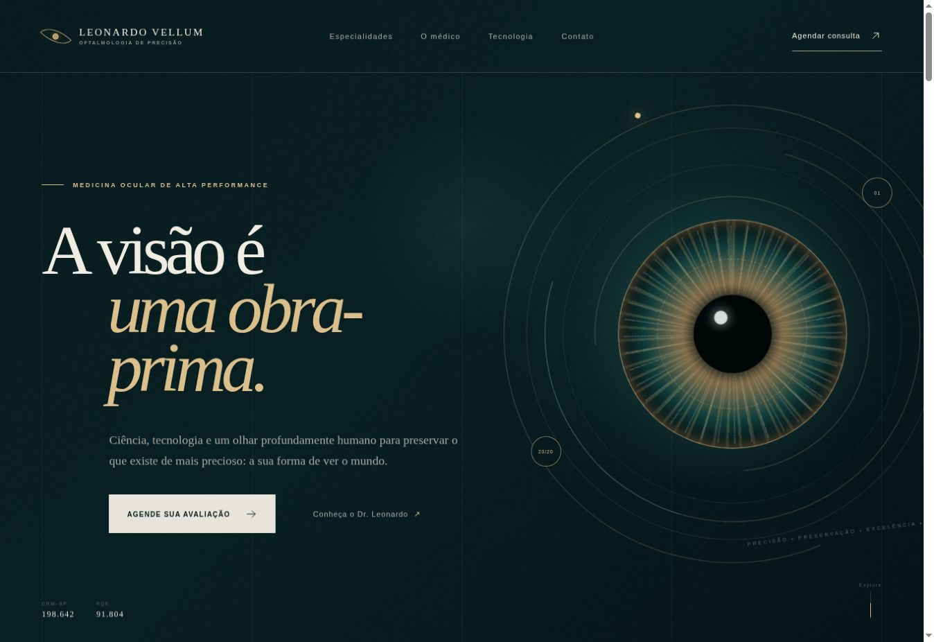 Preview do Dr. Leonardo Vellum — Oftalmologia